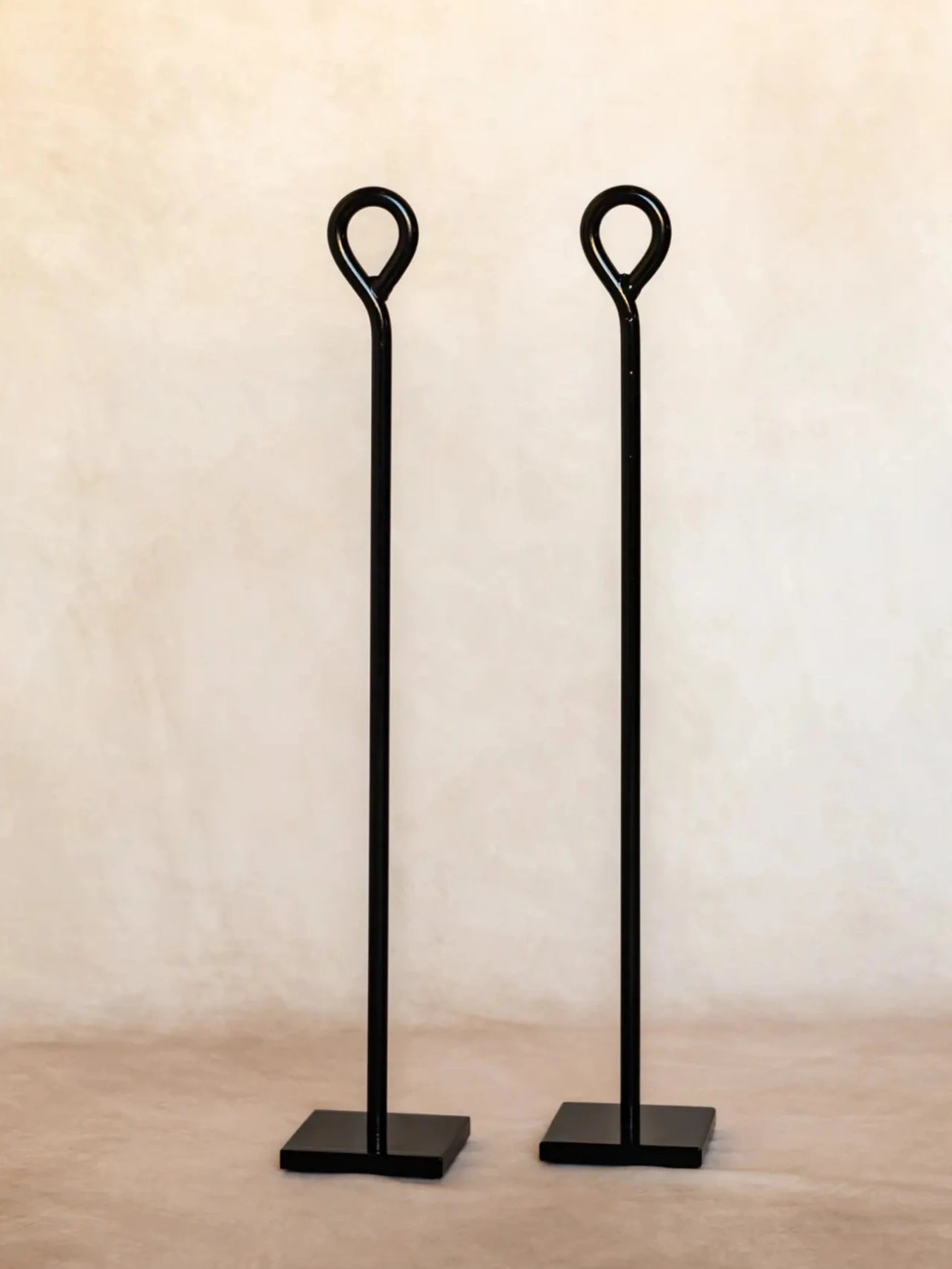 24" Party Post Set - Black Finish
