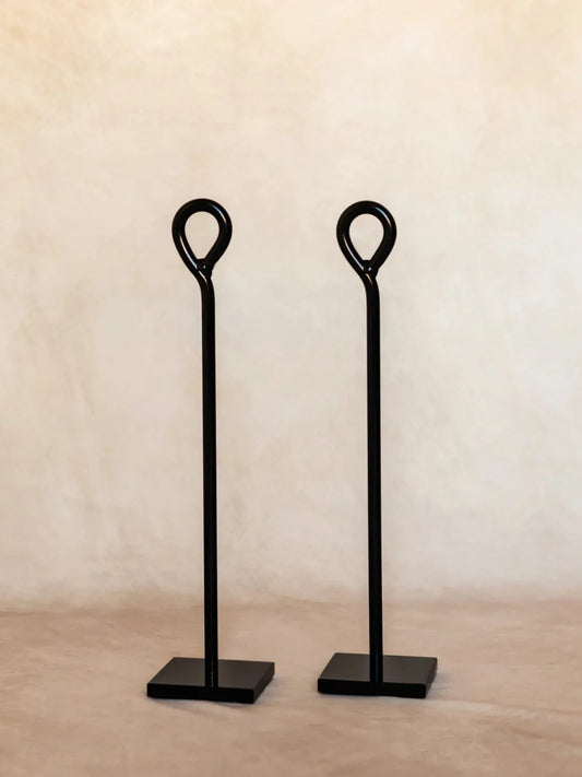 18" Party Post Set - Black Finish