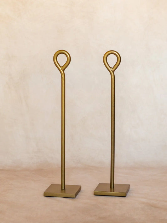 18” Party Post Set - Gold Finish