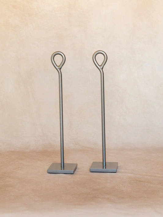 18” Party Post Set - Silver Finish