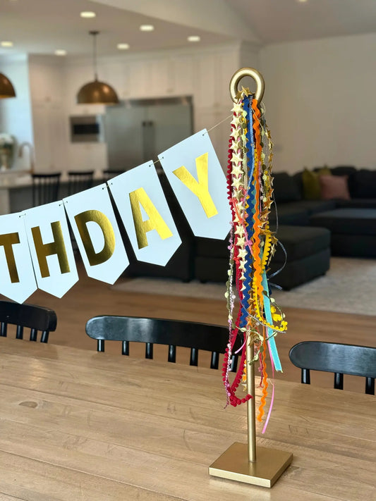 24" Party Post Set - Gold Finish